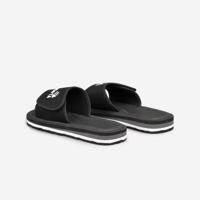 2. Klapki męskie plażowe basenowe na rzep czarne Kubota