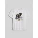 6. T-shirt regular z nadrukiem męski 4F 4FKAW26TTSHM4473-11S