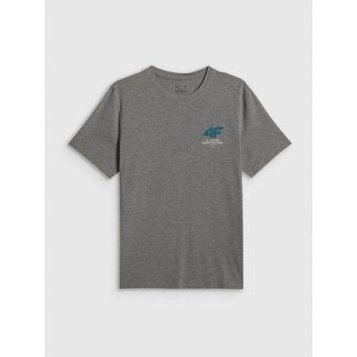 5. T-shirt regular gładki męski 4F 4FRSS26TTSHM3990-24M
