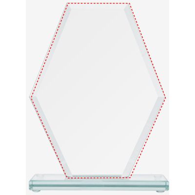 3. Trofeum szklane z rozklejoną podstawą