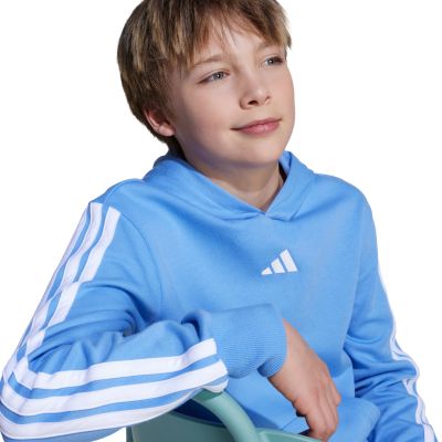 15. Bluza dla dzieci adidas Essentials Hoodie 225 niebieska JN2424