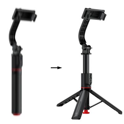 7. Selfie stick Acefast E42 z automatycznym statywem i pilotem Bluetooth 1,05 m - czarny