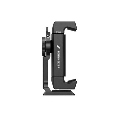 2. Sennheiser MKE 400 MOBILE KIT - Mikrofon pojemnościowy, superkardioidalny, wyposażony w filtr dolnoprzepustowy ze statywem Manfrotto