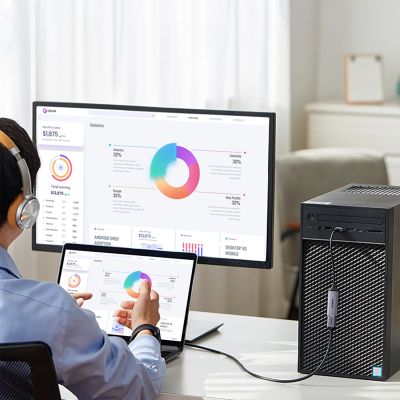 5. Karta przechwytująca Ugreen CM489 40189 HDMI (żeński) - USB-A / USB-C (męski) - szara