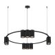 Lampa sufitowa PENDANT LIGHT PORI 10XGU10 ML0373 BLACK
