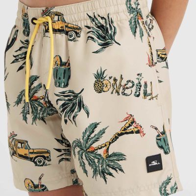9. Szorty kąpielowe O'Neil Mix & Match Cali Print 13'' Swim Shorts Jr 92800613864