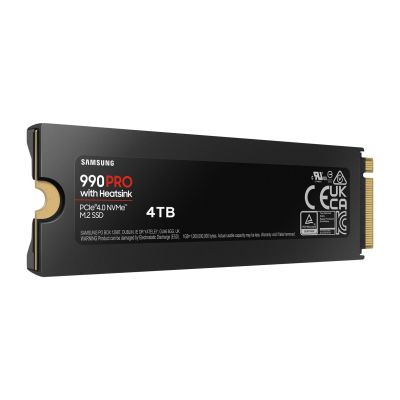 22. SSD PCIE G4 M.2 NVME 4TB W/HS/990 PRO MZ-V9P4T0CW SAMSUNG