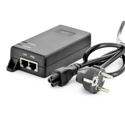 6. Zasilacz/Adapter PoE+ 802.3at aktywny max. 55V 30W 10/100/1000Mbps