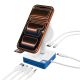 2. Koncentrator Hyper HyperDrive Flex MagCharge USB-C, biały/niebieski
