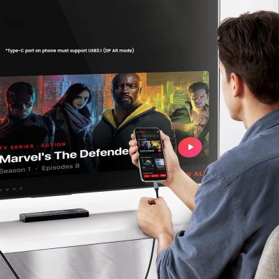 6. Kabel Wozinsky WCCH-01 USB-C - HDMI 4K 60Hz 1,8m - czarny