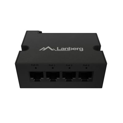 11. LANBERG SWITCH POE EXTENDER 1XIN 3XOUT 1GB ETHERNET DIN RAIL 90W
