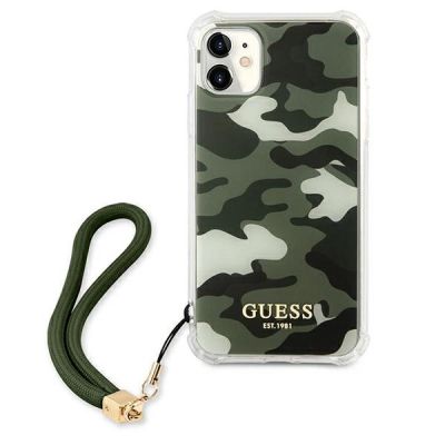 3. Etui Guess Camo Collection na iPhone 11 / Xr - zielone