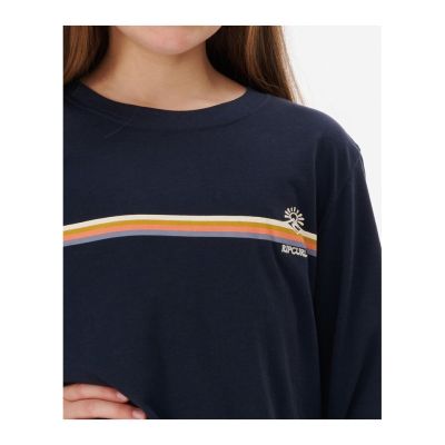 5. Koszulka RIP CURL Melting Wave Long Sleeve -Girl granatowy