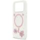 6. Etui Guess Resin Flowers Glitter MagSafe na iPhone 17 Pro - różowe