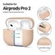 2. Etui Tech-Protect Silicone na Apple AirPods Pro 1 / 2 - beżowe
