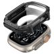 4. Etui Spigen Rugged Armor + Szkło hartowane 9H na Apple Watch Ultra 49 mm - czarne matowe