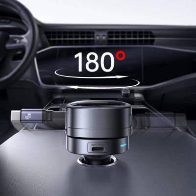 15. Ładowarka samochodowa Baseus PrimeTrip VR1 60W USB-A USB-C ze zwijanym kablem USB-C - czarna