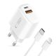 3. Ładowarka sieciowa Tech-Protect NCA45W-GAN 2-Port 45W - biała