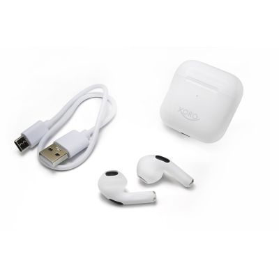 4. Xoro KHB 30 Zestaw słuchawkowy True Wireless Stereo (TWS) Douszny Połączenia/Muzyka/Sport/Codzienność Bluetooth Biały