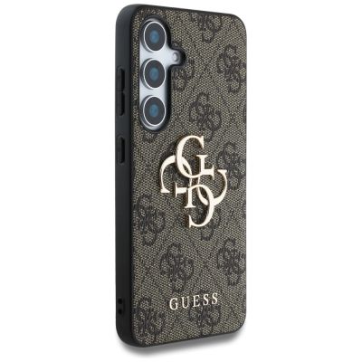 4. Etui Guess Big 4G Logo Classic Logo do Samsung Galaxy S25 brązowy