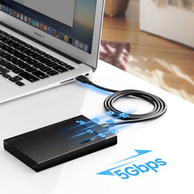 9. Kabel Ugreen US184 20882 USB-A 3.0 / USB-C 3A 1m - czarny