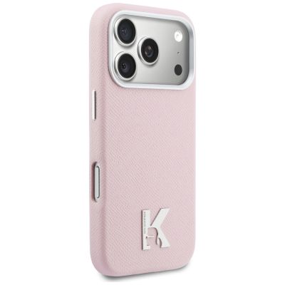 4. Etui Karl Lagerfeld Karl Head Logo MagSafe na iPhone 17 Pro Max - różowe