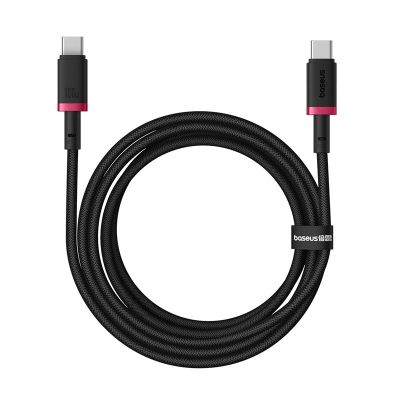 Kabel Baseus Dura Typ C-Typ C 100W 2m (czerwono-czarny)