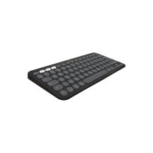 Logitech 920-012244 klawiatura Dołączona myszka Uniwersalne RF Wireless + Bluetooth QWERTY Amerykański międzynarodowy Grafitowy