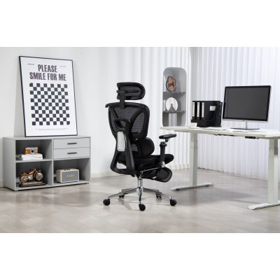 102. Activejet Fotel biurowy Ergonomiczny YK848 czarny