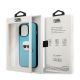 8. Etui Karl Lagerfeld Leather Ikonik Karl's Head Metal na iPhone 13 Pro Max - niebieskie
