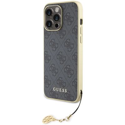 2. Etui Guess 4G Charms Collection do iPhone 15 Pro Max - szare