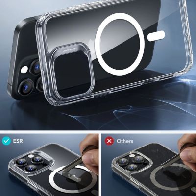 5. Etui ESR Classic Hybrid Halolock MagSafe + szkło hartowane na iPhone 16 Pro Max - przezroczyste