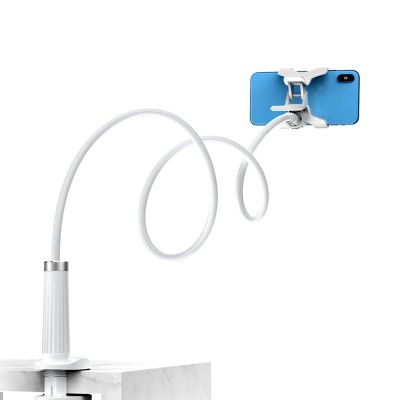 2. Ugreen uniwersalny uchwyt stojak podstawka na telefon tablet (do 12cm szerokości) statyw lazy holder z elastycznym ramieniem biały (30488 LP113)