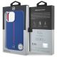 8. Etui Mercedes Silicone Red Stripe MagSafe na iPhone 16 Pro Max - granatowe