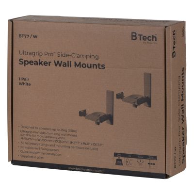 10. Uchwyt ścienne do głośnika B TECH BT77/W 1MBTG012 (kolor biały)