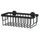 TESA MOON BLACK Aluminium Do zawieszenia na ścianę Koszyk prysznicowy
