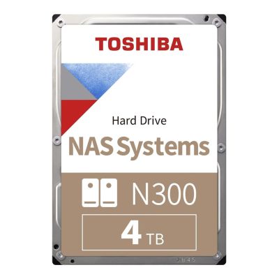 4. Dysk Toshiba 8,9 cm (3,5") 4 TB SATA3 NAS N300 7200 obr./min wewnętrzny luzem