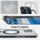 6. Etui Spigen Ultra Hybrid Mag z MagSafe na iPhone 14 Plus - przezroczysto-czarne