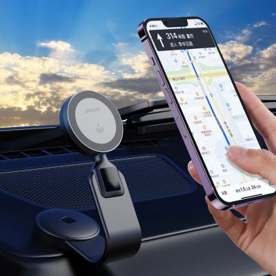 3. Ładowarka samochodowa Dudao F21 Pro 15W indukcyjna MagSafe - czarna