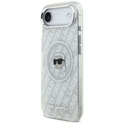2. Etui Karl Lagerfeld IML Karl Head Logo MagSafe na iPhone Air -szare