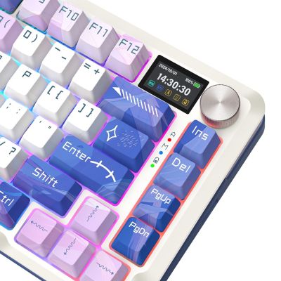 5. REDRAGON K708AK-RGB-PRO FLEKACT klawiatura USB + RF Wireless + Bluetooth Biały