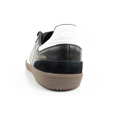 14. Skechers Kickoff buty sportowe damskie sneakersy czarne skórzane