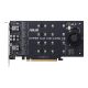 2. Kontroler ASUS Hyper M.2 PCIe 3.0 x16, 4x M.2 NVMe (2242/2260/2280/22110) GEN 3