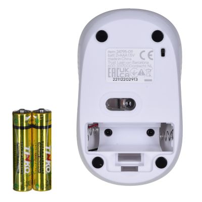 11. Mysz TRUST Primo Wireless Mouse matt white