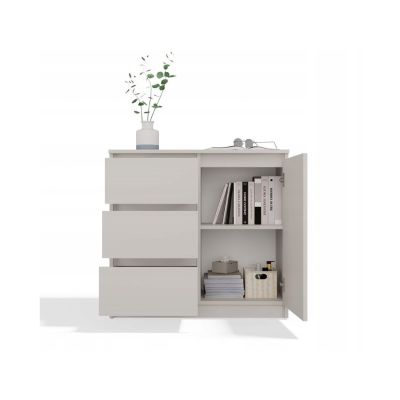 8. KOMODA 1 DRZWI 3 SZUFLADY KASZMIR KOMPLET