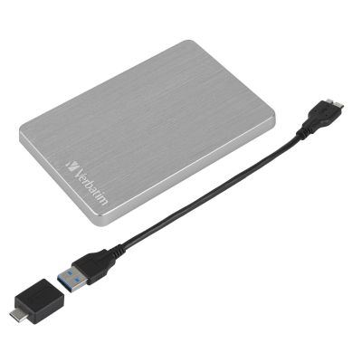4. Verbatim Store 'n' Go ALU Slim zewnętrzny dysk twardy 1TB 2.5" USB Type-C 3.2 Gen 1 (3.1 Gen 1) Srebrny