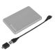 4. Verbatim Store 'n' Go ALU Slim zewnętrzny dysk twardy 1TB 2.5" USB Type-C 3.2 Gen 1 (3.1 Gen 1) Srebrny