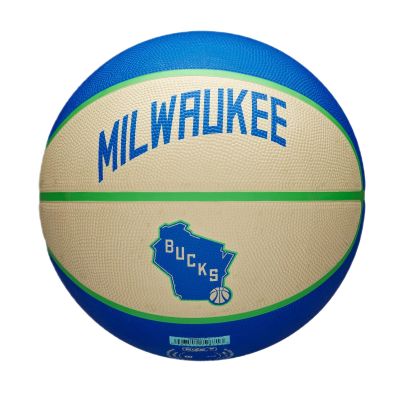 2. Piłka do koszykówki Wilson NBA Milwaukee Bucks Team City Icon - WZ4024217XB