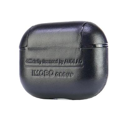 6. Etui Audi Leather Big Logo na AirPods 3 - czarne
