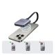 8. Czytnik kart pamięci Ugreen magnetyczny + ładowarka 100W PD 3w1 - szary